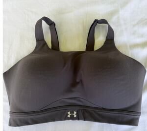 Athleisure Running Gym Sporty Under Armour High Impact Gray Sports Bra Active